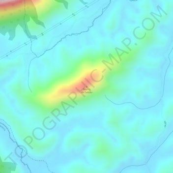 Morro do Sabão topographic map, elevation, terrain