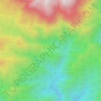 Piriang Tapiko topographic map, elevation, terrain