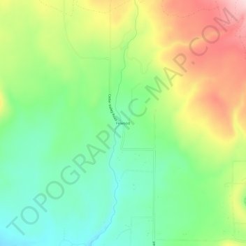 Firwood topographic map, elevation, terrain