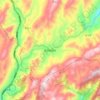 高坪苗族乡 topographic map, elevation, terrain