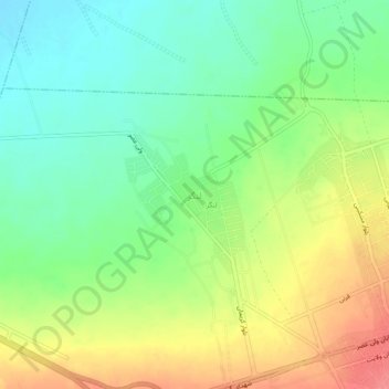 Langar topographic map, elevation, terrain