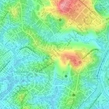 Carrefour Vogt topographic map, elevation, terrain