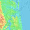 Vicks Island topographic map, elevation, terrain