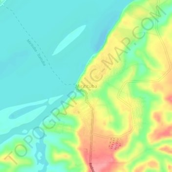 Miritituba topographic map, elevation, terrain