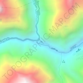 陇 topographic map, elevation, terrain