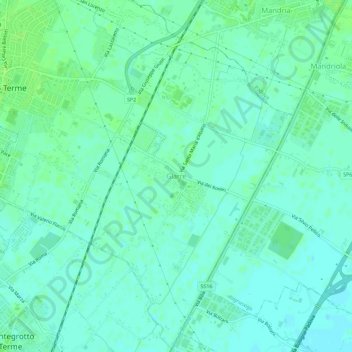 Giarre topographic map, elevation, terrain