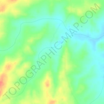Feijão topographic map, elevation, terrain