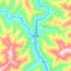 镇江关镇 topographic map, elevation, terrain