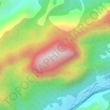 Petrópolis topographic map, elevation, terrain