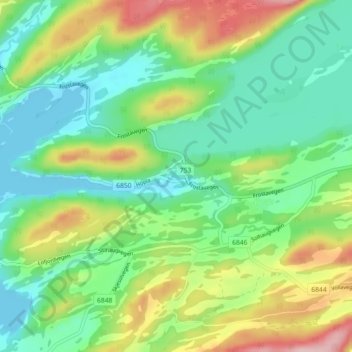 Hopla topographic map, elevation, terrain