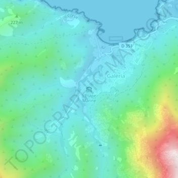 L'Etape Marine topographic map, elevation, terrain