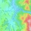 Spineto topographic map, elevation, terrain
