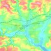 St. Clears topographic map, elevation, terrain