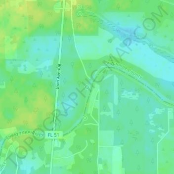 Telford Spring topographic map, elevation, terrain