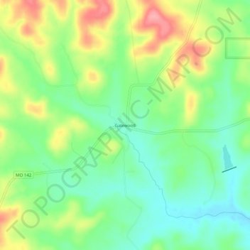 Gatewood topographic map, elevation, terrain