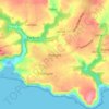 Pennard topographic map, elevation, terrain
