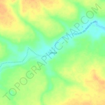Coringa topographic map, elevation, terrain