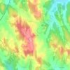 Valldevià topographic map, elevation, terrain