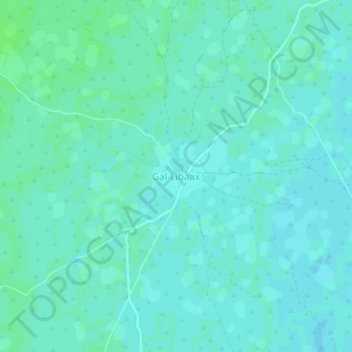 Gal-Libaax topographic map, elevation, terrain