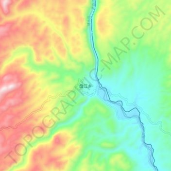 盘江乡 topographic map, elevation, terrain