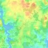 Les 4 Chemins de Kerisac topographic map, elevation, terrain