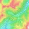 Font d'Alagnon topographic map, elevation, terrain