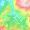 Páramo topographic map, elevation, terrain