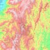 El Líbano topographic map, elevation, terrain