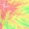 Hunt topographic map, elevation, terrain