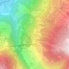 Vallandry topographic map, elevation, terrain