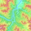 李家顶 topographic map, elevation, terrain