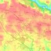 Pont Rouas topographic map, elevation, terrain