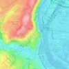 La Mulatière topographic map, elevation, terrain