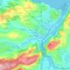 El Empalme topographic map, elevation, terrain