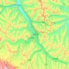 Dingxi topographic map, elevation, terrain