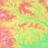 Berbérati topographic map, elevation, terrain