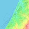 Ashdod topographic map, elevation, terrain