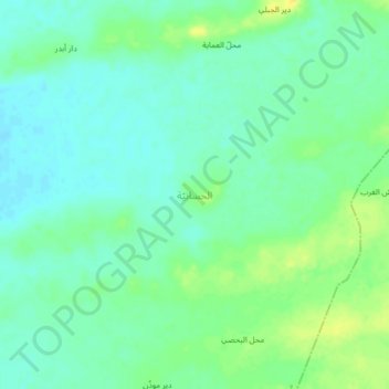 Al Hasaniyah topographic map, elevation, terrain