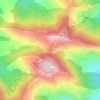 Collada de Isorno topographic map, elevation, terrain