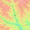 安塞区 topographic map, elevation, terrain