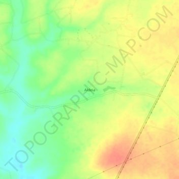 Aldeia topographic map, elevation, terrain