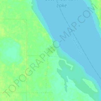 Sarnia Beach topographic map, elevation, terrain