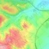 Kogelberg topographic map, elevation, terrain