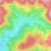 Les Fougerets topographic map, elevation, terrain