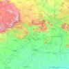 Bilāspur topographic map, elevation, terrain
