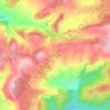 Ouled Larbi topographic map, elevation, terrain