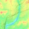 cliff topographic map, elevation, terrain