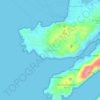 Lembongan topographic map, elevation, terrain