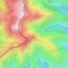 Aiguille topographic map, elevation, terrain