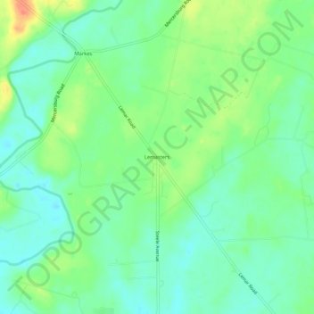 Lemasters topographic map, elevation, terrain
